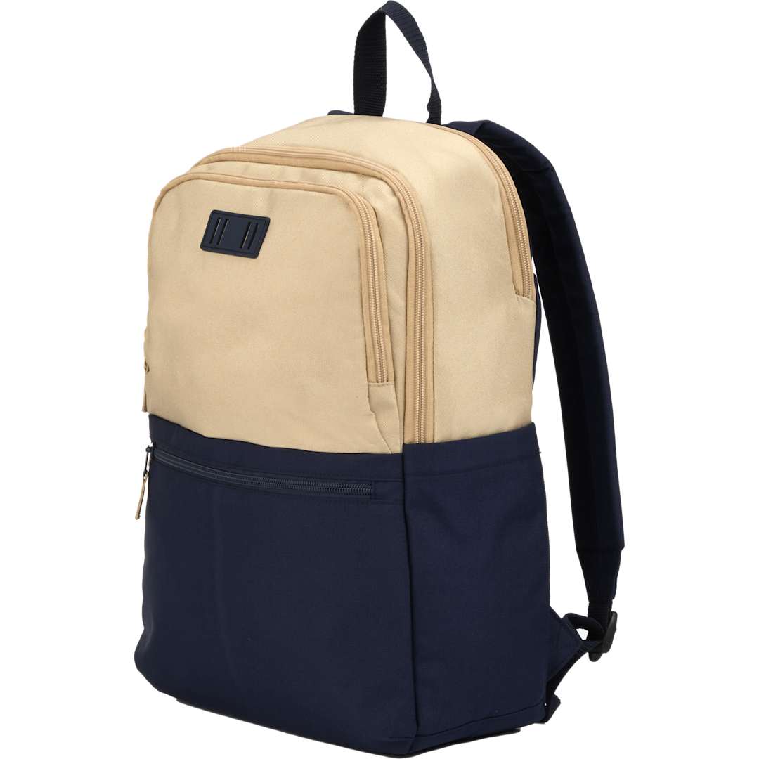 Blue Duo Recycled 15" Laptop Backpack plain