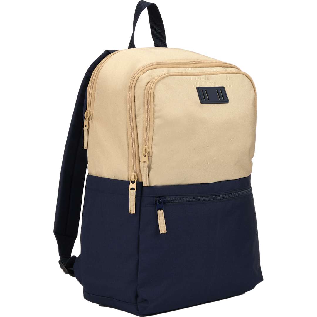Blue Duo Recycled 15" Laptop Backpack plain