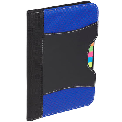 Blue FSC® Mix Flare Organization Jr. Padfolio plain