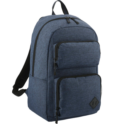 Blue Graphite Deluxe 15" Computer Backpack plain