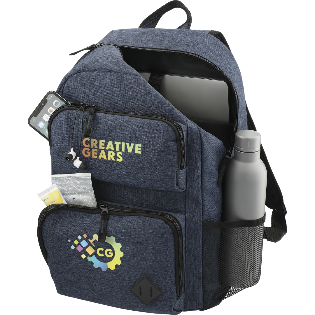 Blue Graphite Deluxe 15" Computer Backpack