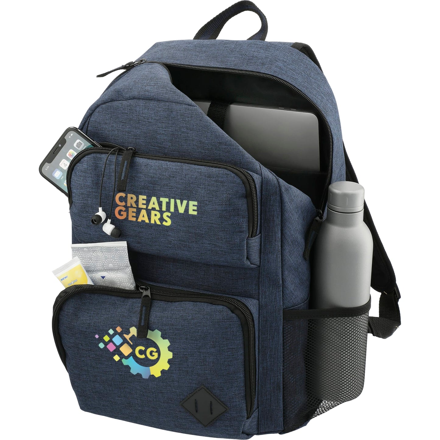 Blue Graphite Deluxe 15" Computer Backpack