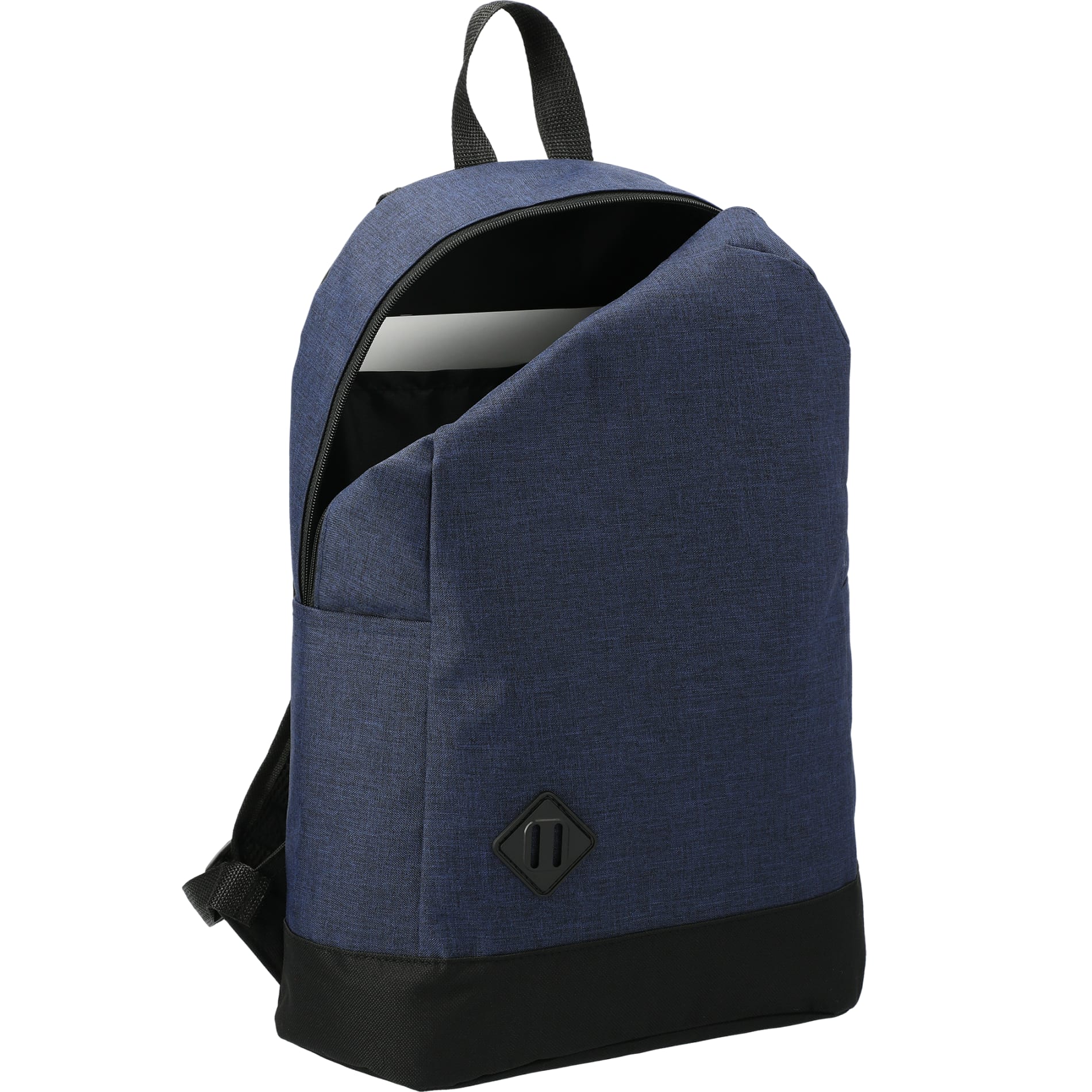 Blue Graphite Dome 15" Computer Backpack plain