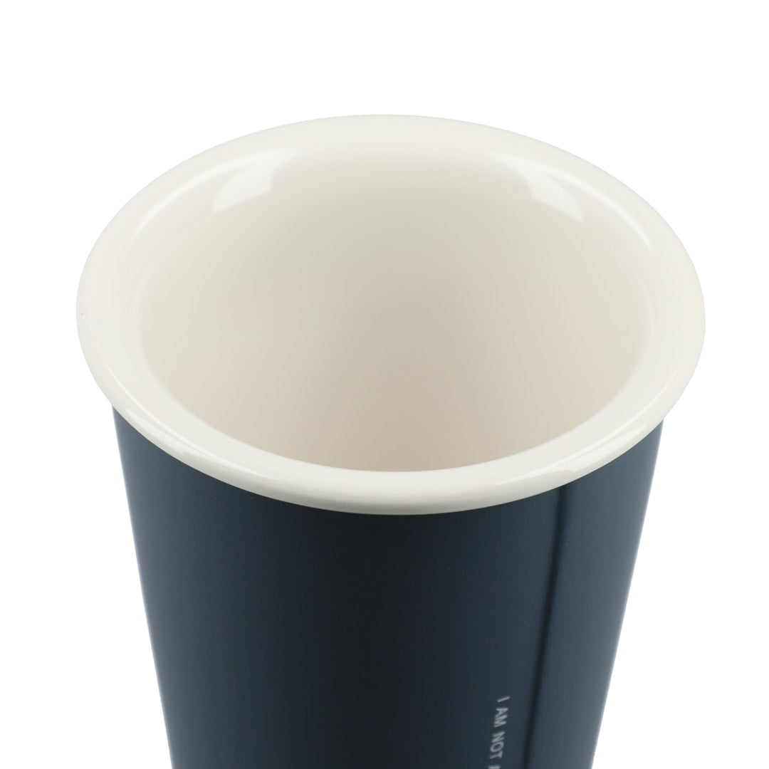 Blue I'm not a paper cup 10oz ceramic tumbler plain
