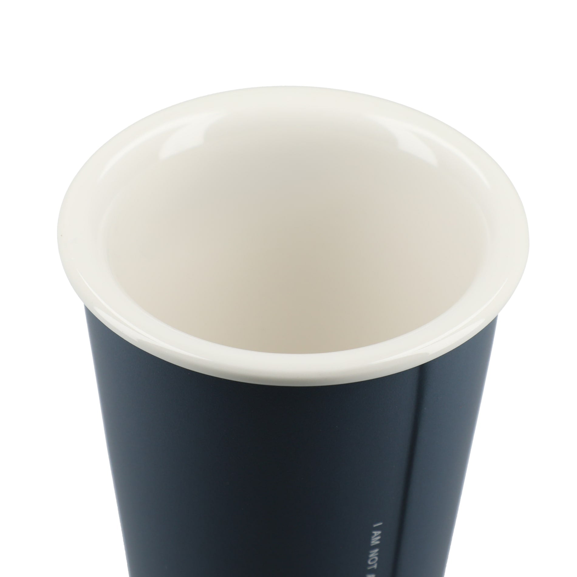 Blue I'm not a paper cup 10oz ceramic tumbler plain