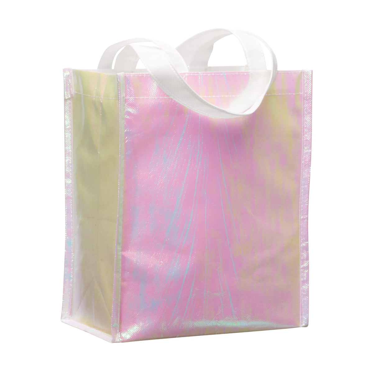 Blue Iridescent Non-Woven Gift Tote plain