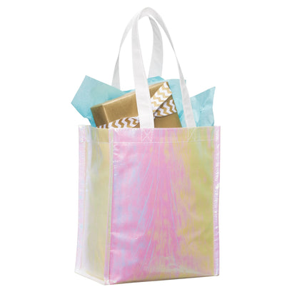 Blue Iridescent Non-Woven Gift Tote plain