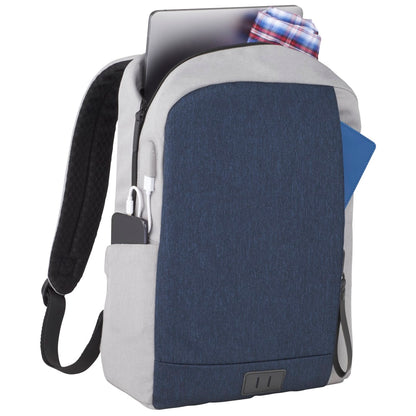 Blue NBN Whitby Slim 15" Computer Backpack w/ USB Port plain