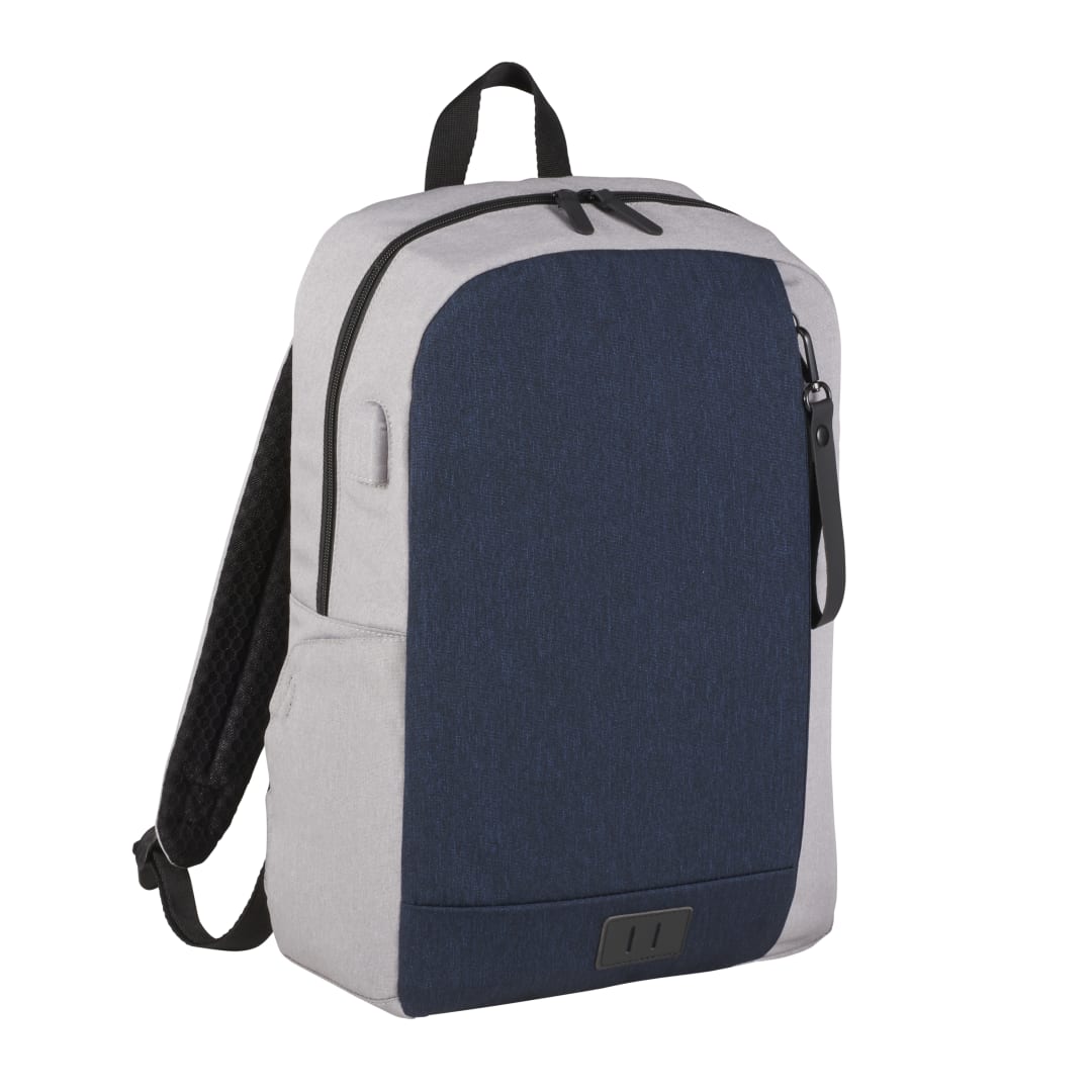 Blue NBN Whitby Slim 15" Computer Backpack w/ USB Port plain