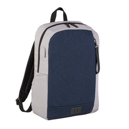 Blue NBN Whitby Slim 15" Computer Backpack w/ USB Port plain
