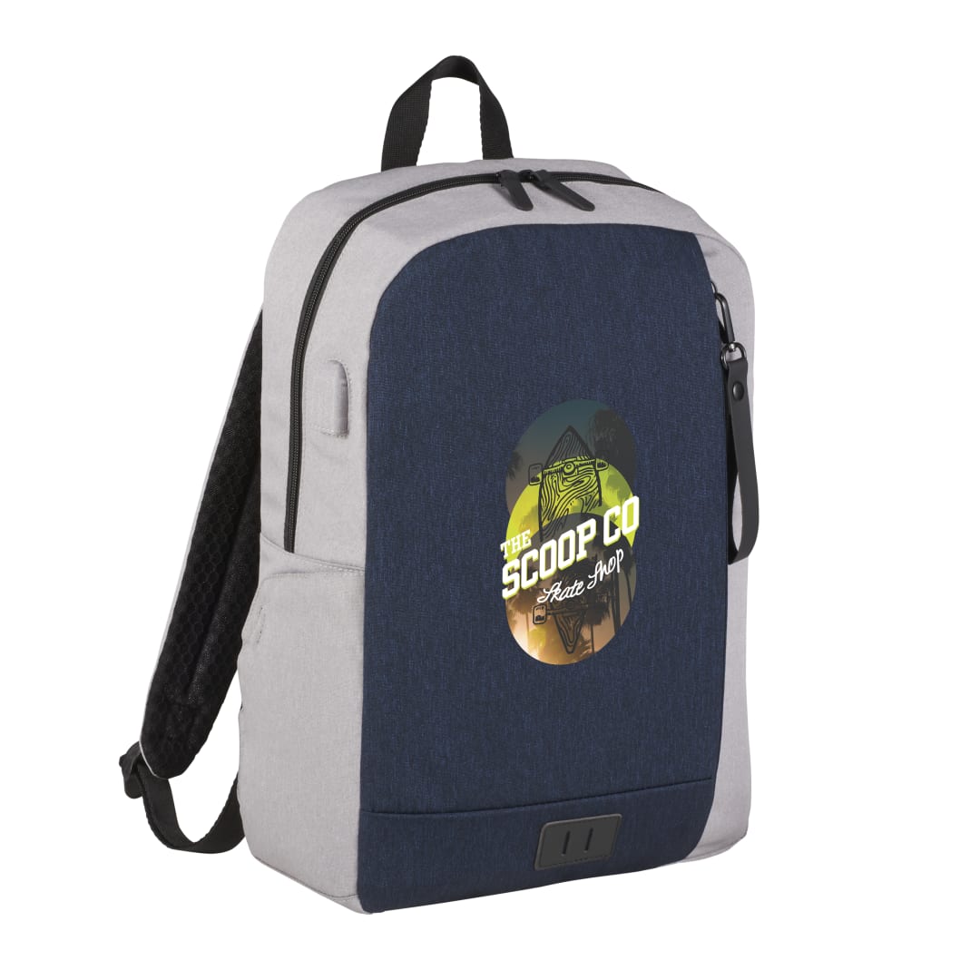 Blue NBN Whitby Slim 15" Computer Backpack w/ USB Port