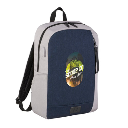 Blue NBN Whitby Slim 15" Computer Backpack w/ USB Port