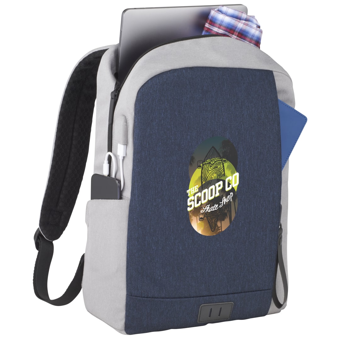 Blue NBN Whitby Slim 15" Computer Backpack w/ USB Port