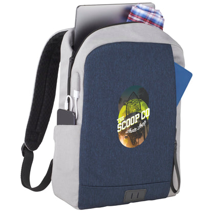 Blue NBN Whitby Slim 15" Computer Backpack w/ USB Port