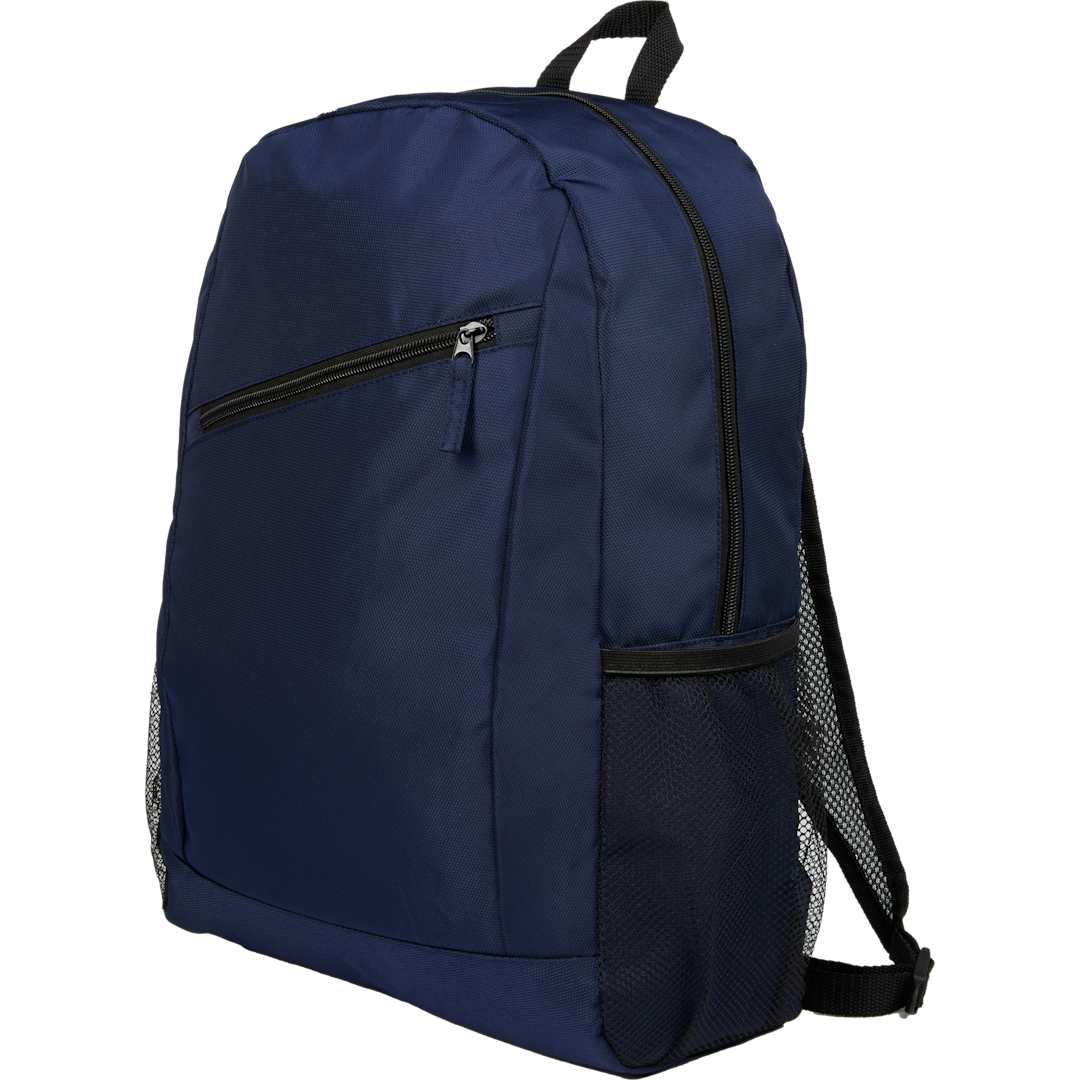 Blue Packable Recycled Backpack plain