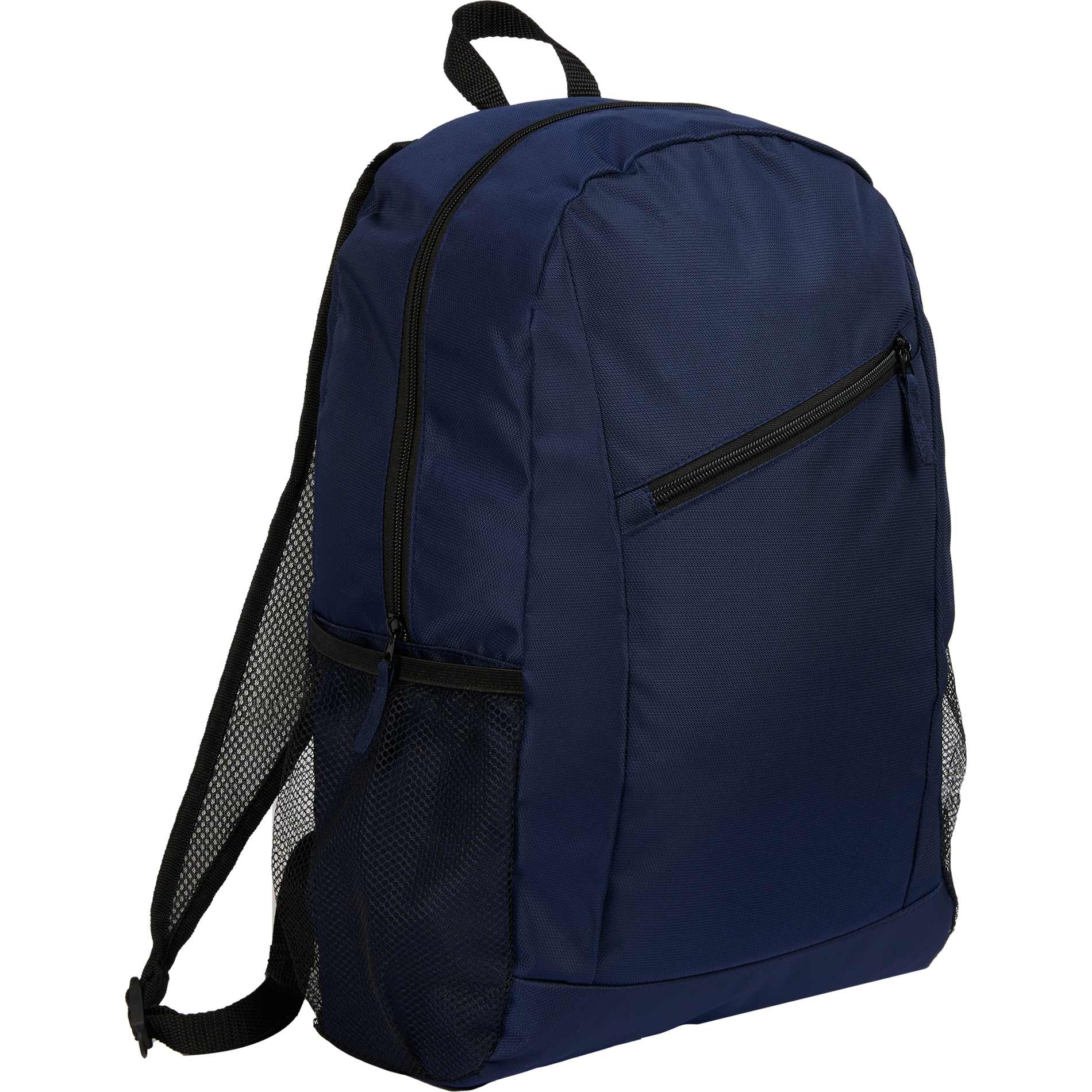 Blue Packable Recycled Backpack plain