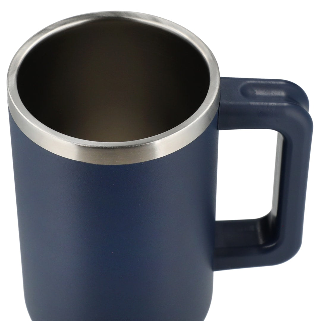 Blue Pinnacle Recycled Travel Tumbler with Straw 40oz plain
