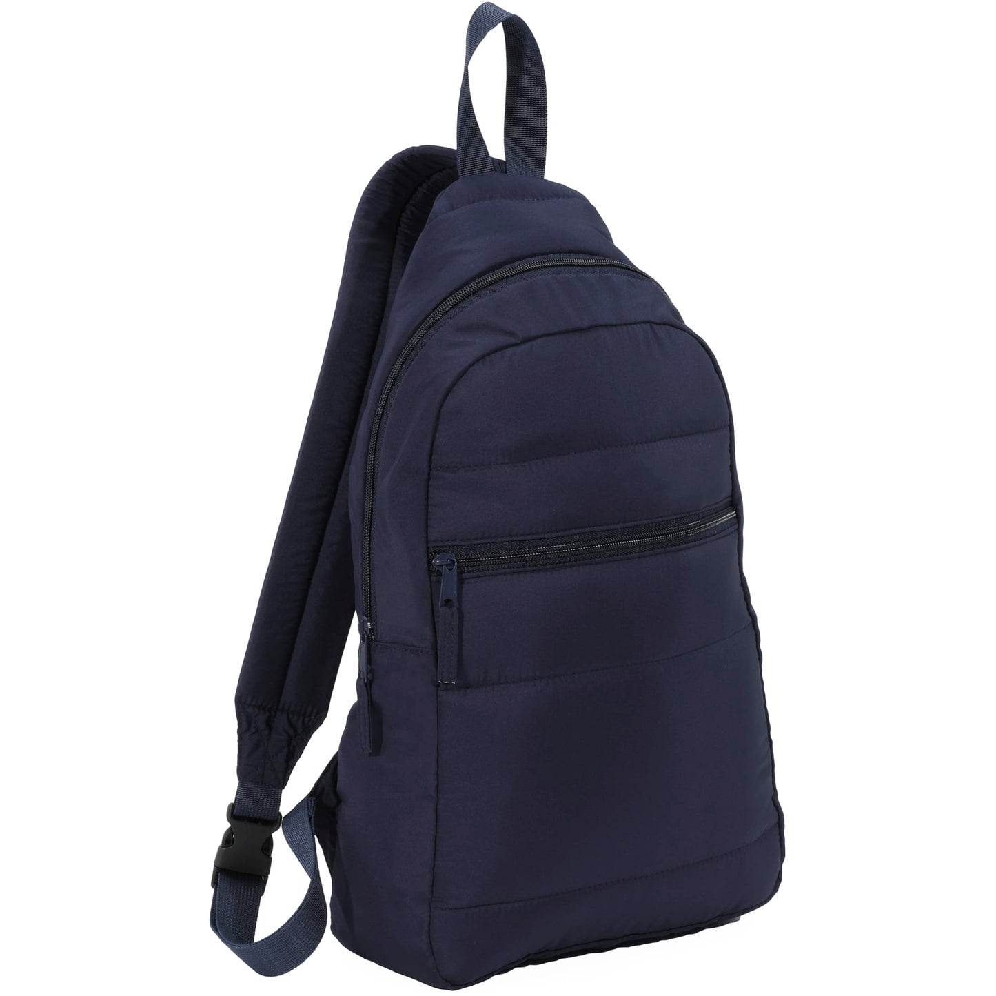 Blue Puffer Recycled Sling Backpack plain
