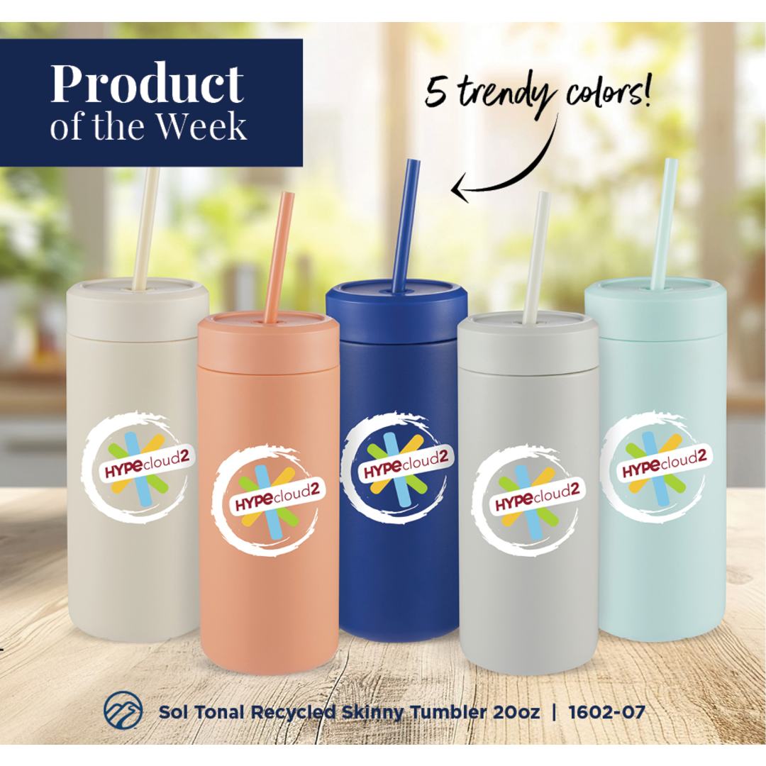 Blue Sol Tonal Straw Tumbler 20oz
