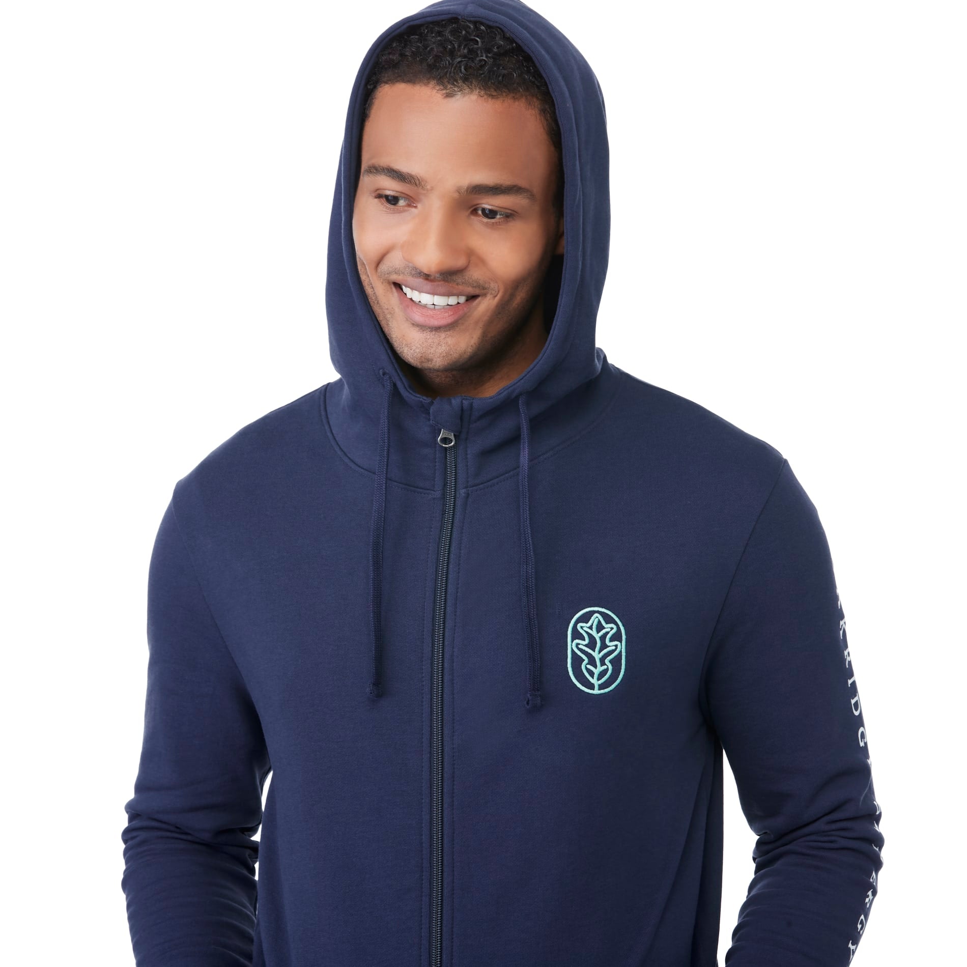 Blue tentree Organic Cotton Zip Hoodie - Men's