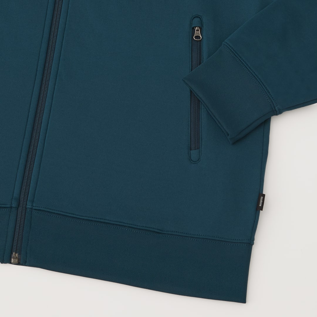 Blue tentree Stretch Knit Zip Up - Men's