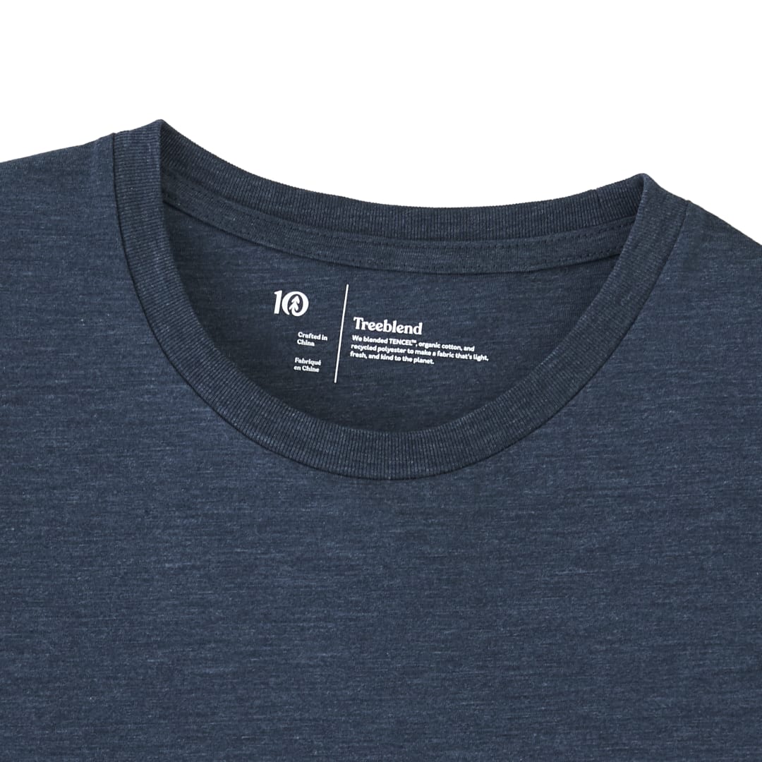 Blue tentree TreeBlend Classic T-Shirt - Men's plain