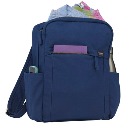 Blue Terra Thread Fairtrade Earth 15" Computer Backpck plain