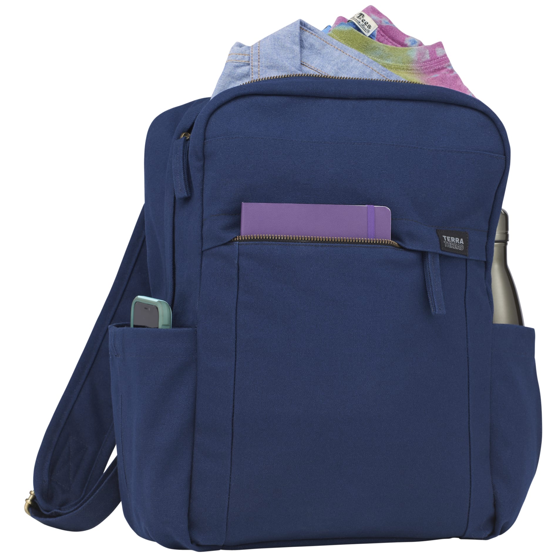 Blue Terra Thread Fairtrade Earth 15" Computer Backpck plain