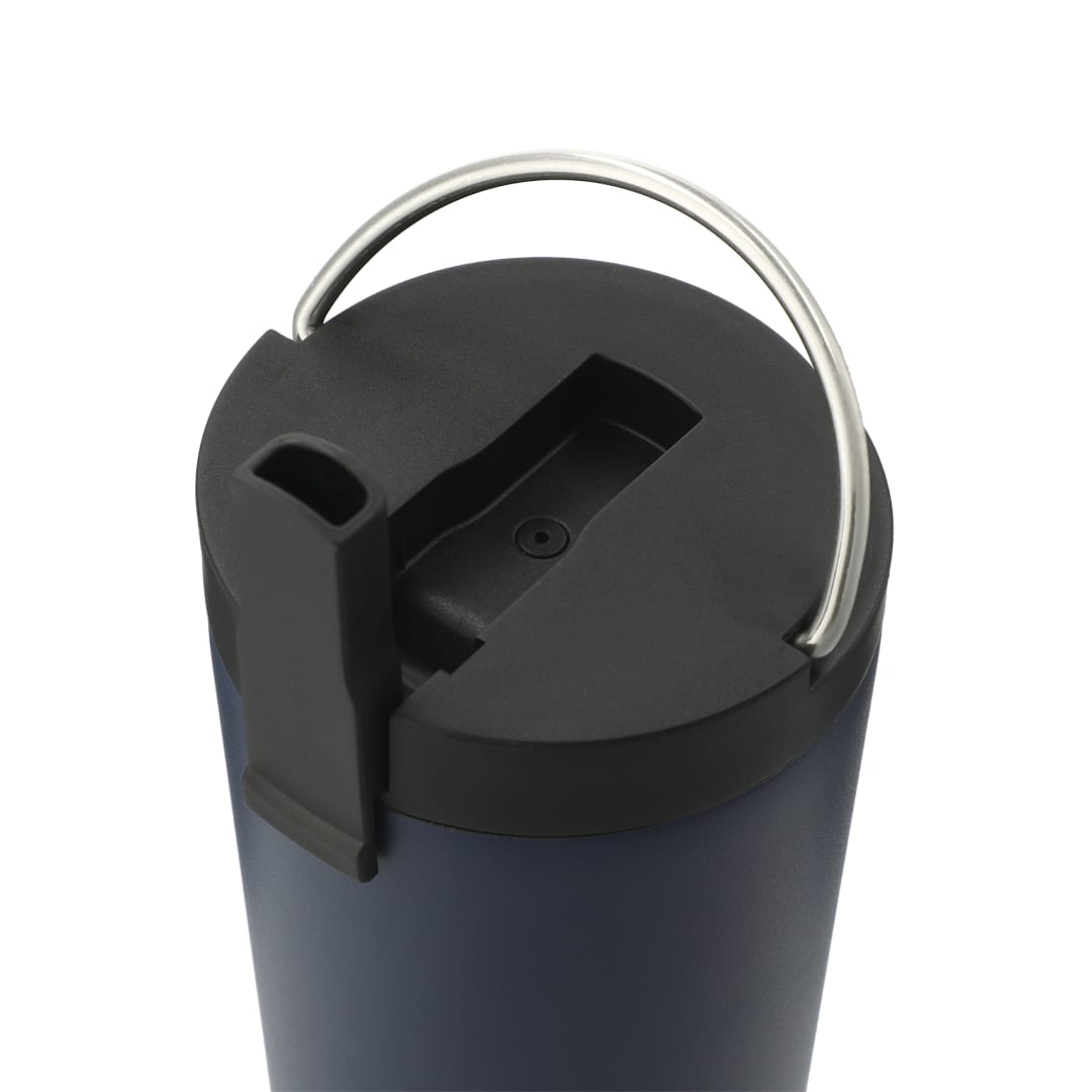 Blue Thor Copper Insulated Tumbler 24oz Flip Straw Lid