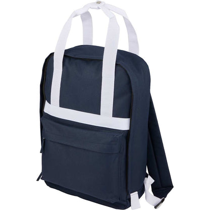 Blue Varsity Recycled Backpack plain