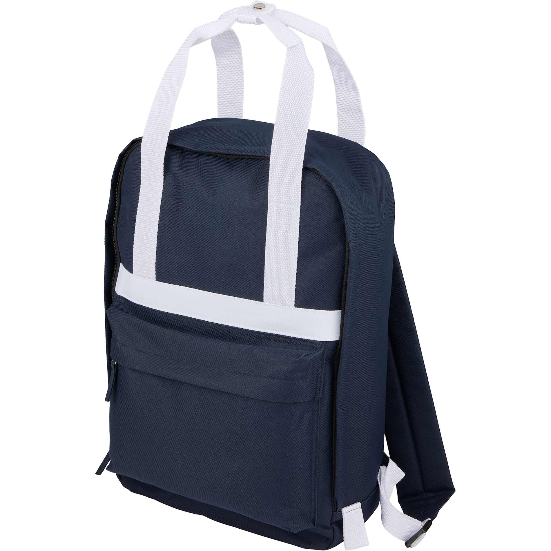 Blue Varsity Recycled Backpack plain