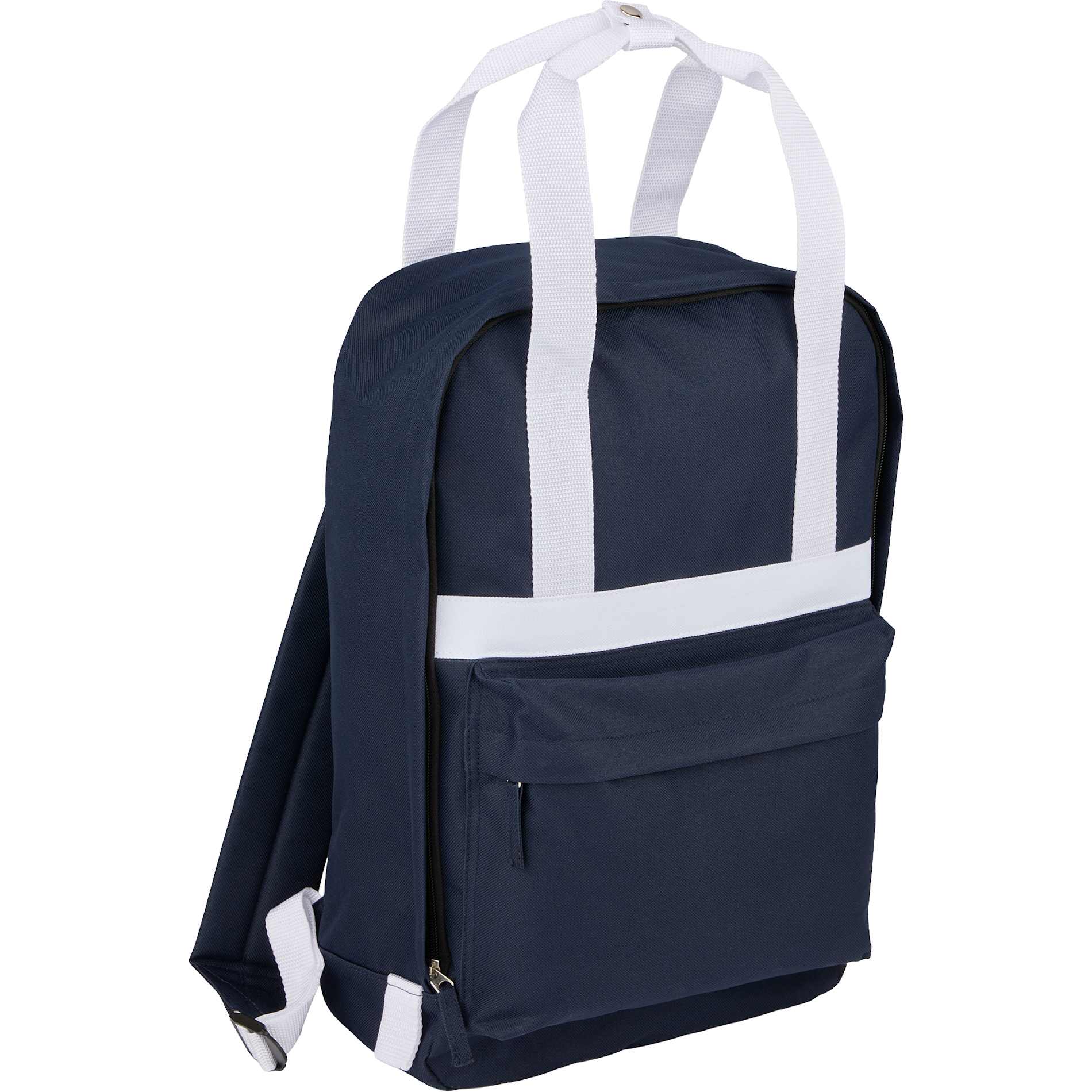 Blue Varsity Recycled Backpack plain