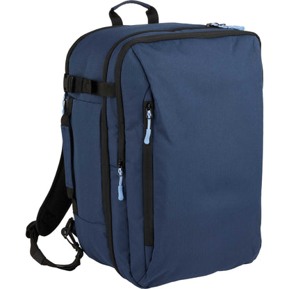 Blue Wander & Roam Travel Backpack plain