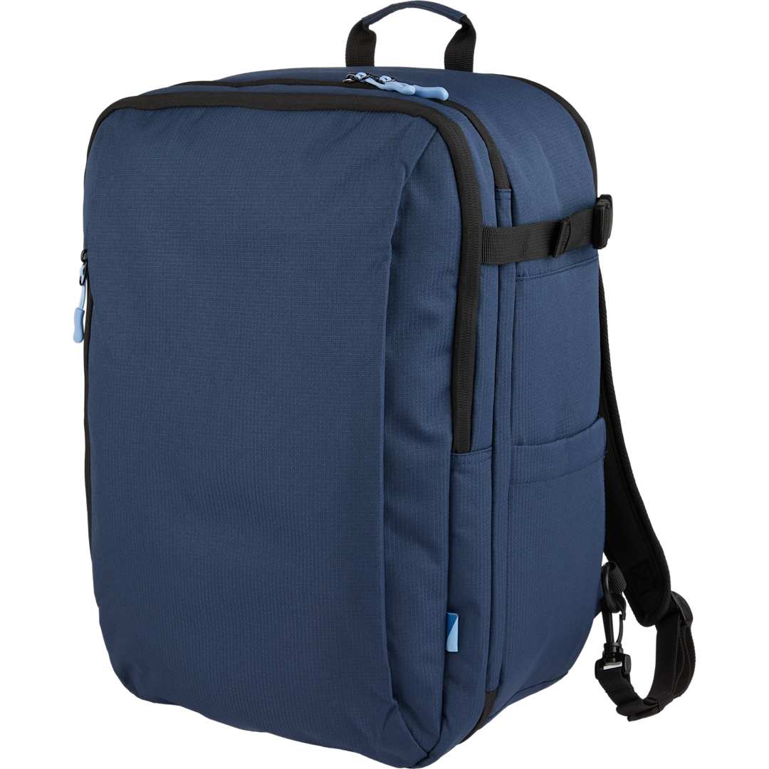 Blue Wander & Roam Travel Backpack plain