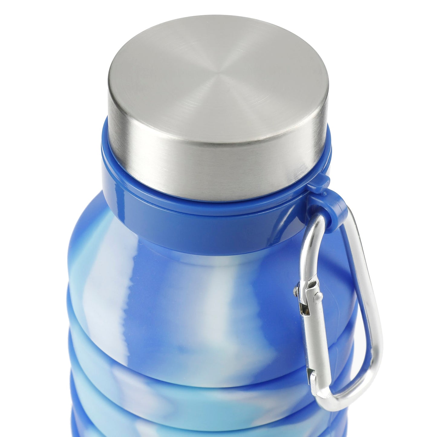 Blue Zigoo Silicone Collapsible Bottle 18oz - Tie Dye plain