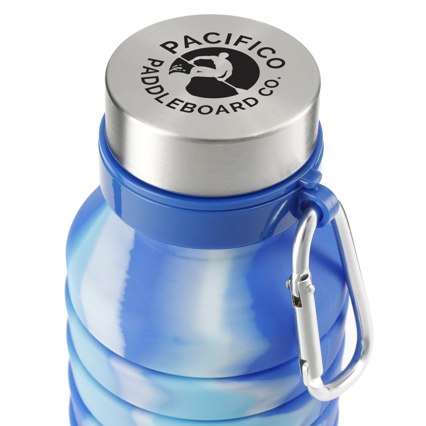 Blue Zigoo Silicone Collapsible Bottle 18oz - Tie Dye