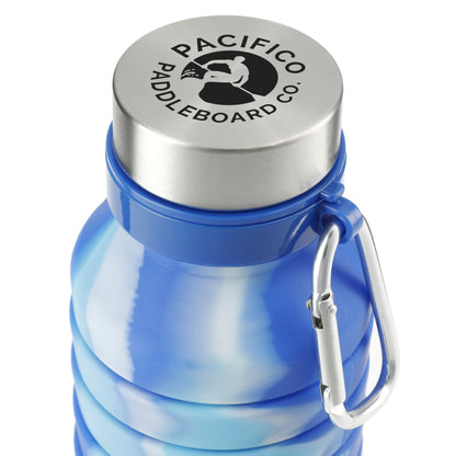 Blue Zigoo Silicone Collapsible Bottle 18oz - Tie Dye