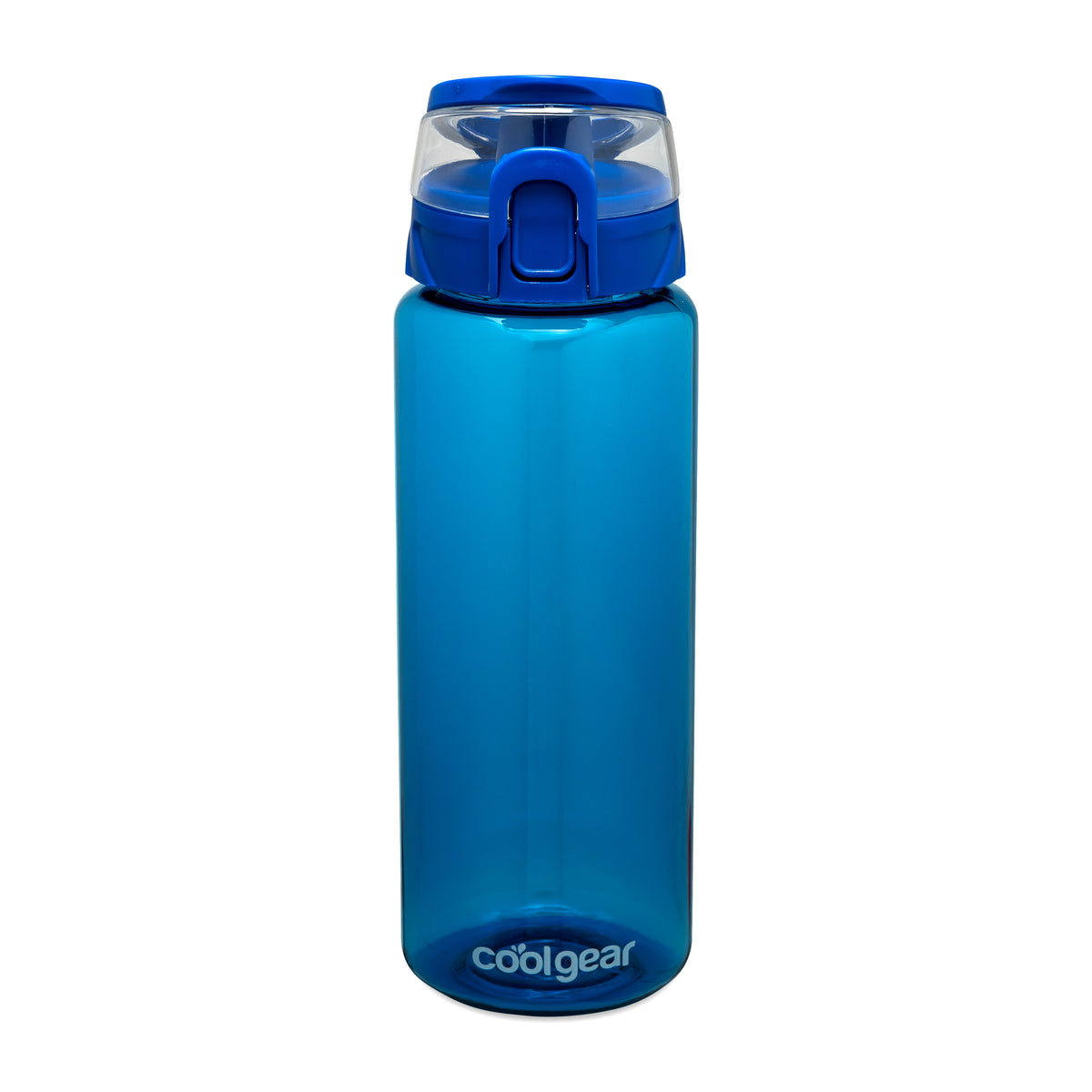 Blueberry Cool Gear® Cylinder Bottle with Halo Lid - 32 Oz. plain