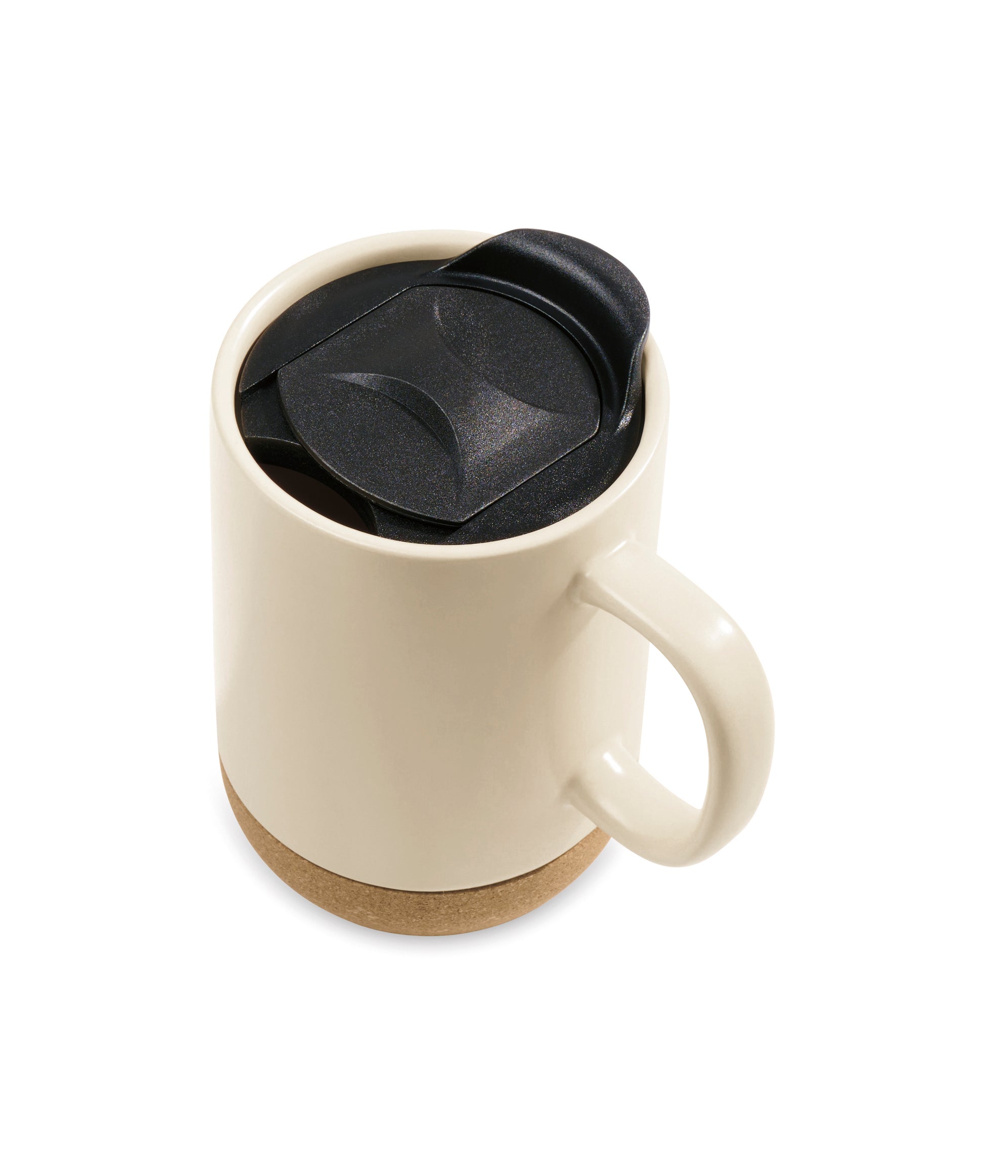Bone Valo Ceramic Lidded Mug - 14 Oz. plain