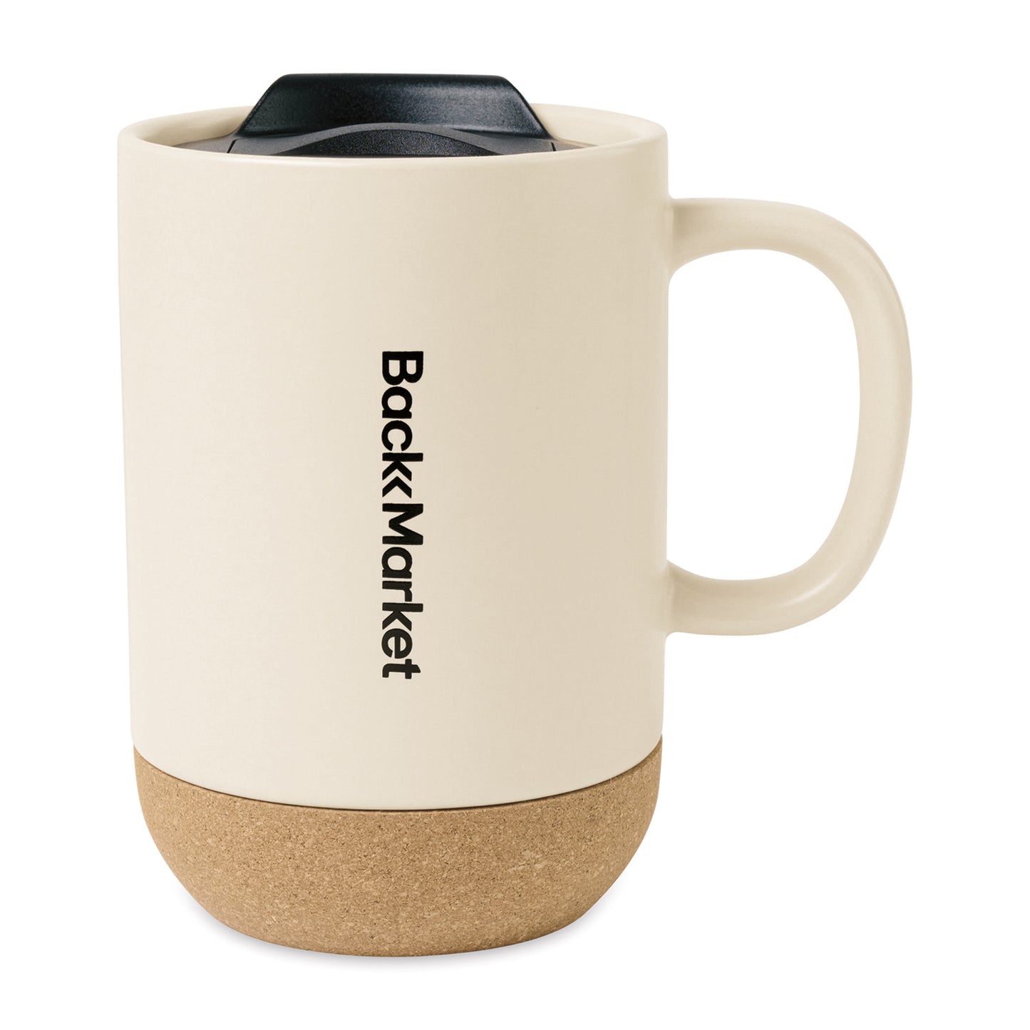 Bone Valo Ceramic Lidded Mug - 14 Oz.