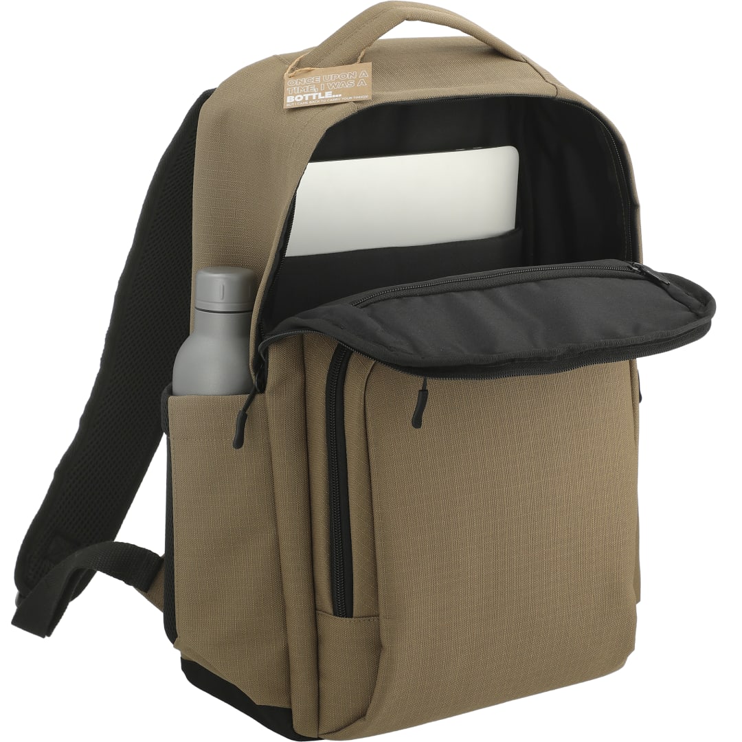 Brown NBN Recycled Utility Insulated Backpack plain