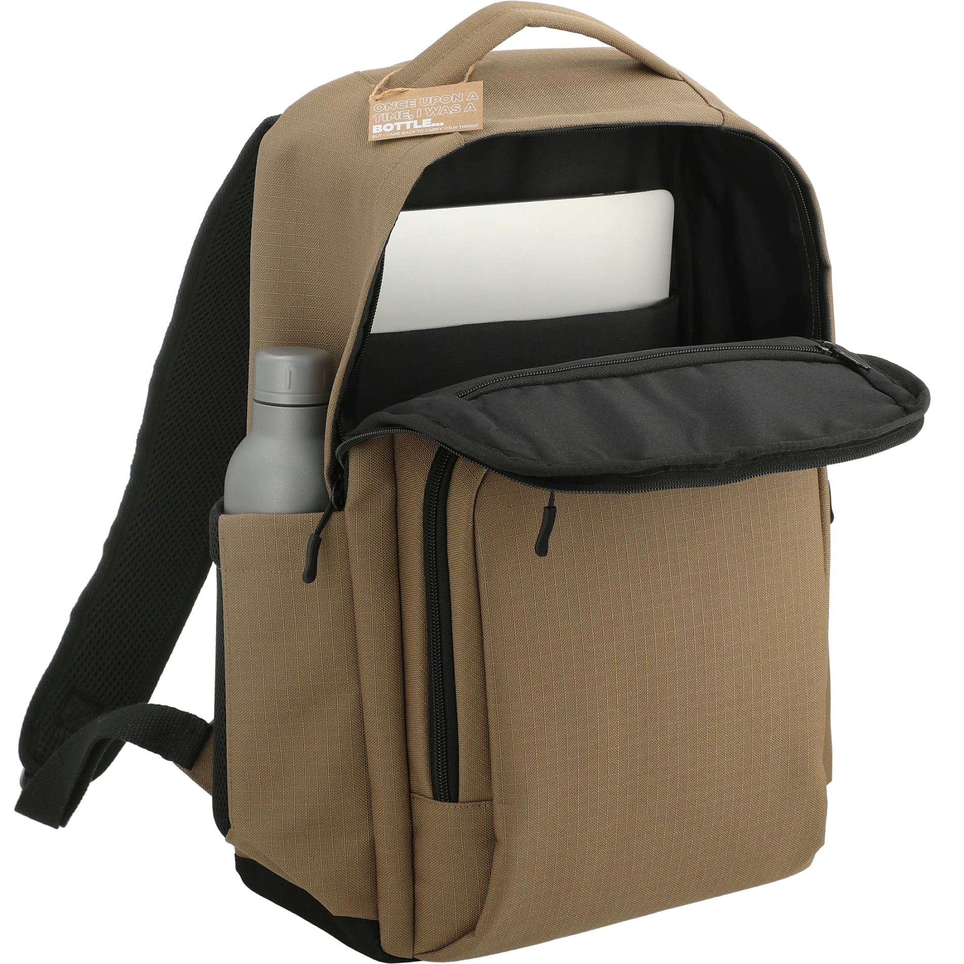 Brown NBN Recycled Utility Insulated Backpack plain