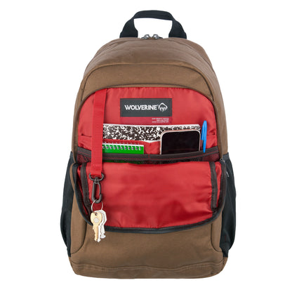 Brown Wolverine 23L Laptop Backpack