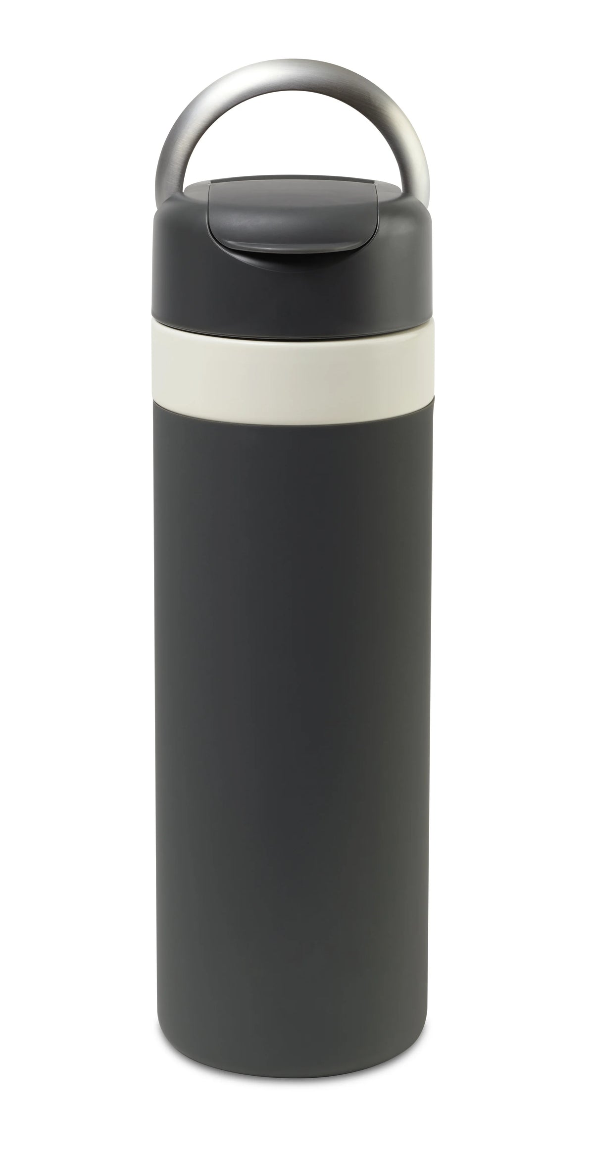 Charcoal W&P Drink Through Insulated Ceramic Bottle -20 oz plain