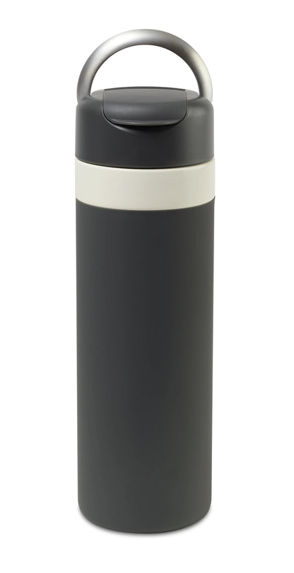 Charcoal W&P Drink Through Insulated Ceramic Bottle -20 oz plain