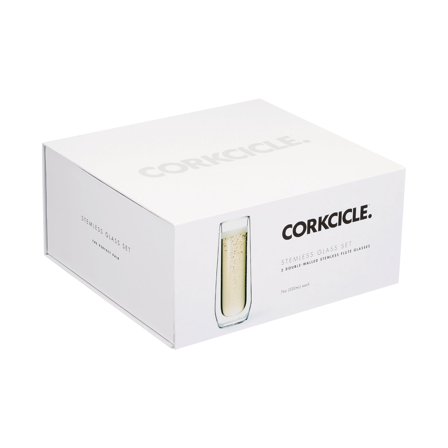 Clear CORKCICLE® Flute Glass Set (2)