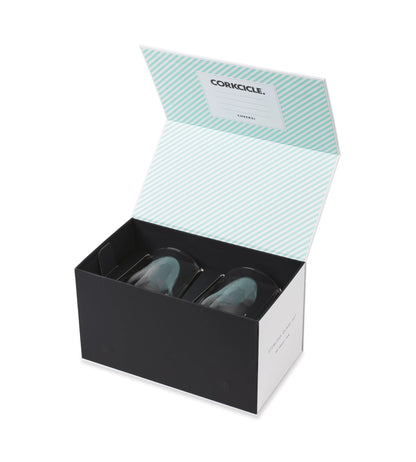 Clear CORKCICLE® Stemless Glass Set (2) plain