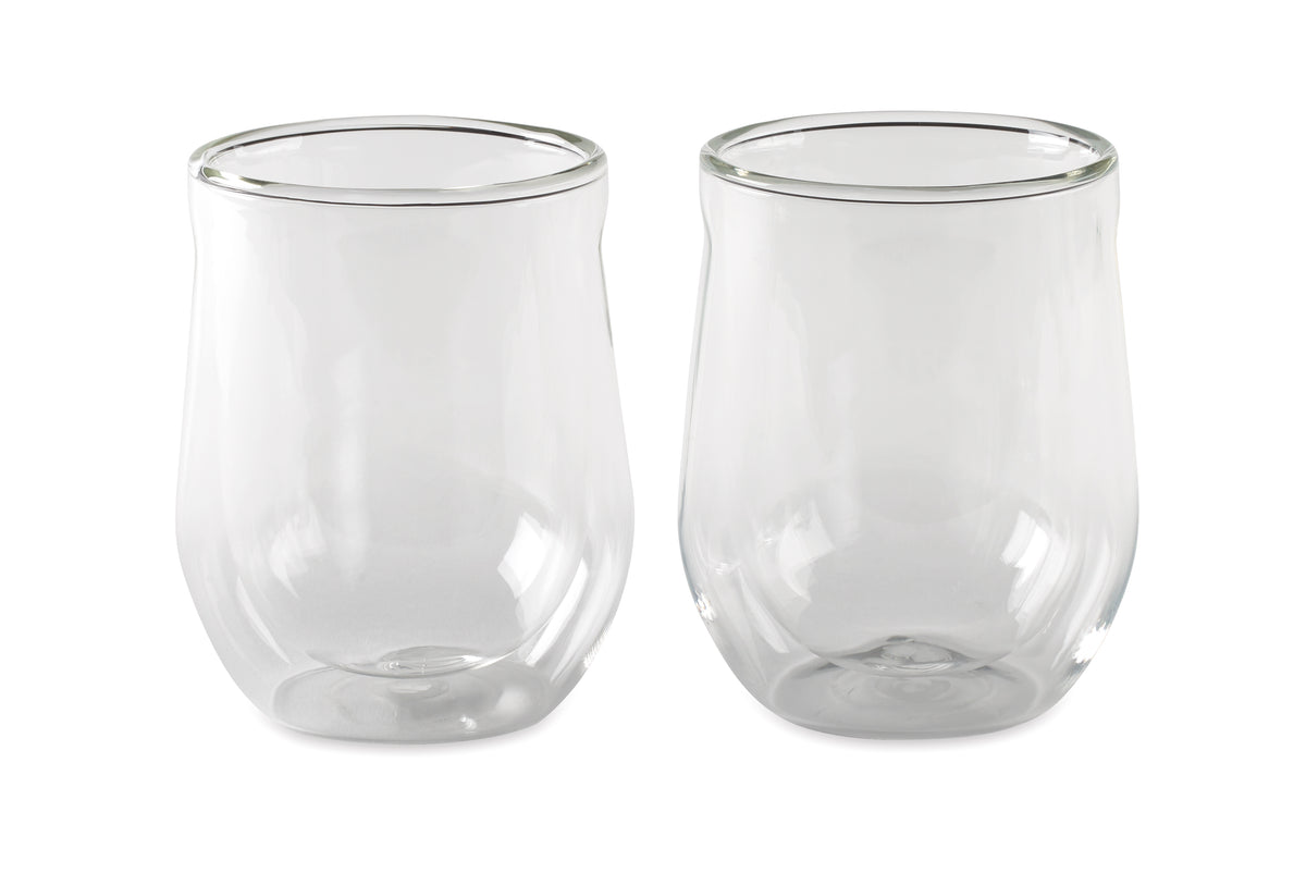 Clear CORKCICLE® Stemless Glass Set (2) plain