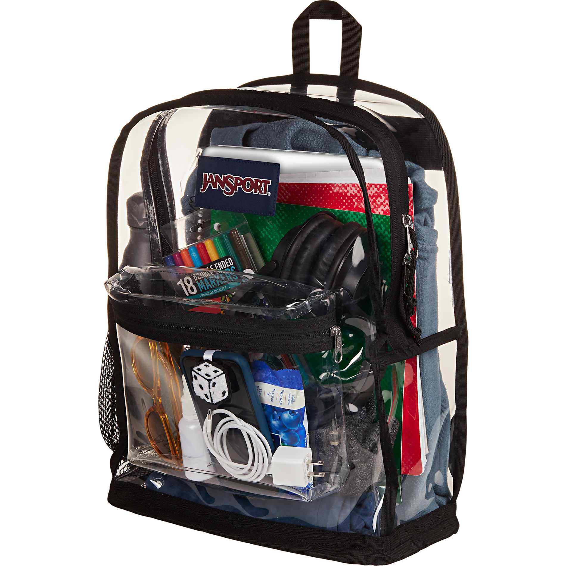 Clear Jansport Clear Backpack plain