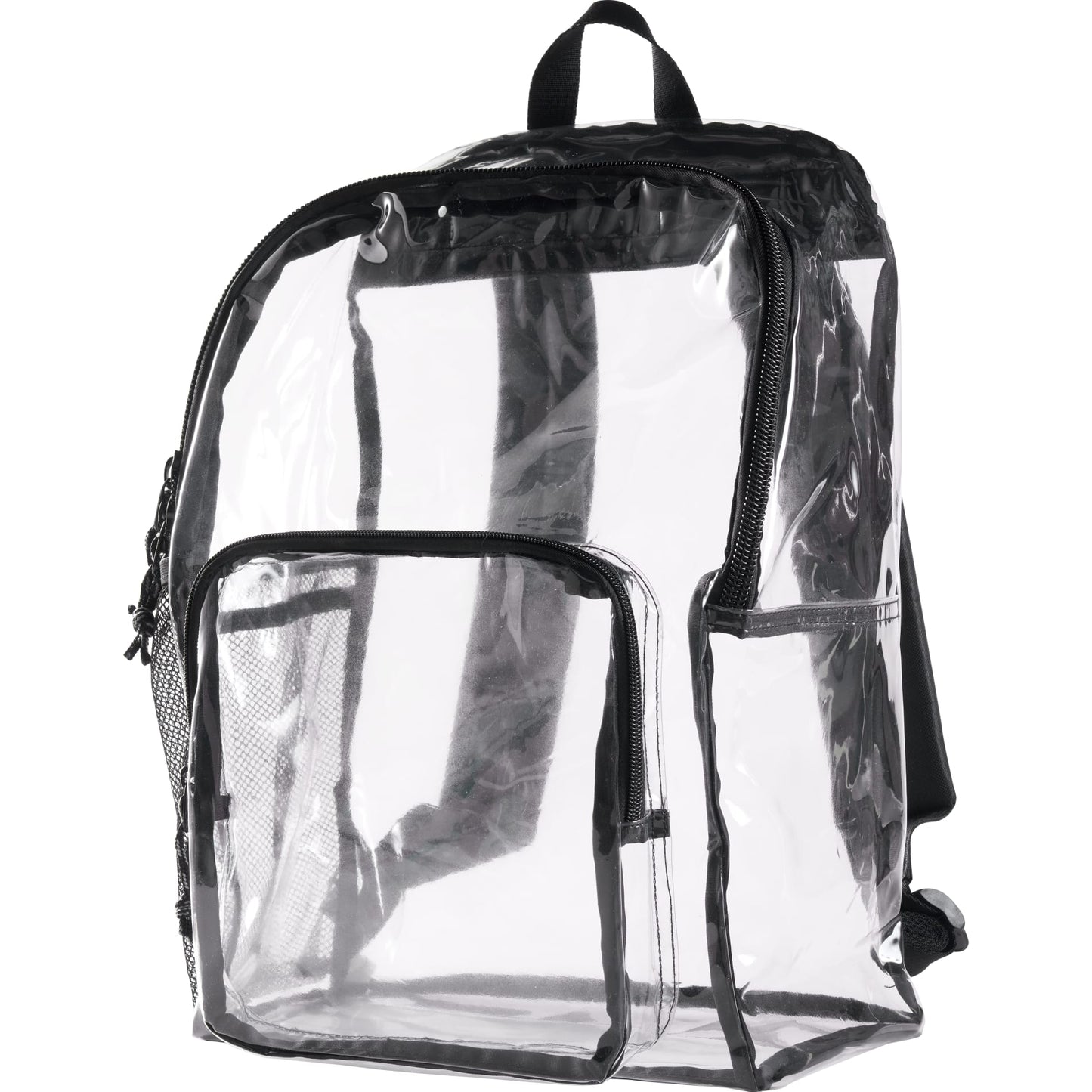 Clear Lucent Deluxe Clear PVC Backpack plain